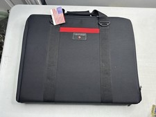 New Vintage LIGHTWARE Briefcase Soft Sided Zippered Durable 22