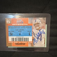 2007 Topps TX Exclusive - Super Bowl Ticket Stubs Adam Vinatieri AUTO  AUTHENTIC picture