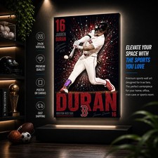 Jarren Duran Red Sox Poster or Canvas - Jarren Duran Boston Red Sox Wall Art picture