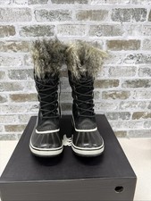 Sorel Women’s Joan of Arctic Winter Boots Size 8 Black/Quarry Waterproof NIB picture