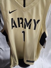 Nike Dri-FIT Army Black Knights #1 Basketball Jersey Gold/Black Men’s Medium  picture
