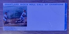 BABE RUTH GRANTLAND RICE INK BLOTTER ORIGINAL 1932 WORLDSERIES CALLED SHOT IMAGE picture