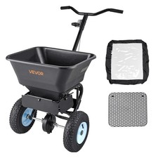 VEVOR Walk-Behind Broadcast Spreader 100LB 0-9.8ft Spreading Width Fertilizer picture