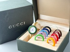 [Near Mint W/Box] Gucci Change Bezel 11/12.2 Women Watch Gold 12 Colors Auth picture