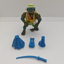 Vintage 1992 TMNT Sewer Spitting Lifeguard Leo Action Figure Near Complete picture