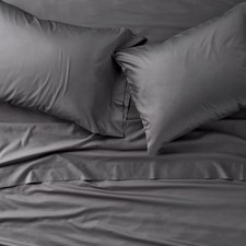 California King 600 Thread Count Sateen Sheet Set Dark Gray - Casaluna picture