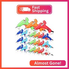 Zhengmy 24 Pieces Mini Hot Glue Gun Crafts Hot Melt Guns,Multicolored picture