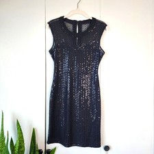 Express Women’s Black Sequin Dress - Size XS picture