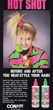 80s Vintage Original CONAIR Hot Shot Pre & Post Style Seal Spritz Hair Spray 8oz picture