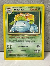 Pokemon Base Set English Holo Rare - Venusaur 15/102 picture