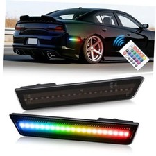 Side Marker Lights for Dodge Challenger 2008-2014 & Charger 2011 Rear Rgb 2 Pcs picture