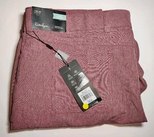 Walter Hagen Men's Hydro-Dri Stretch Golf Pants, 5 Pocket, Slim Fit, Red, 42x30 picture