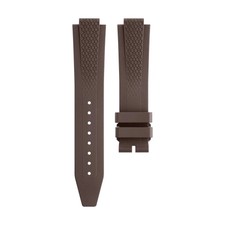 Convex Interface Fluorine Rubber Watch Band Strap For Cartier Ballon Bleu 42mm picture