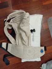 Artipoppe Zeitgeist Gray Peacock Feather Baby Carrier Cotton Blend Buckle picture