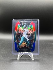2021 Panini Select - Trevor Lawrence (#143) - Red & Blue Prizm Die-Cut - Jags picture