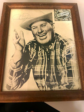 Dizzy Dean Autographed Falstaff Beer Framed Picture authentic picture