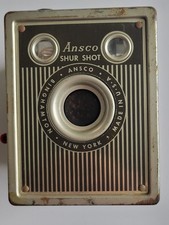 Vintage Ansco Shur Shot Box Camera 120 Film Working Shutter Binghamton NY picture