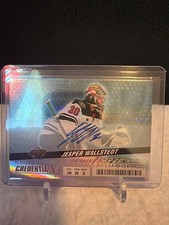 2024-25 Credentials Jesper Wallstedt Debut Ticket Access Autograph 21/99 Auto picture