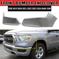 BILLET SILVER METALLIC For 2019 2020-2024 Ram 1500 Front Bumper End Cover Panel picture