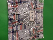 Original Penguin Shirt Mens XL Plaid Button Down Heritage Slim Fit Stretch Gray picture