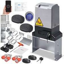 4400lbs Automatic Sliding Gate Opener with APP Control & 4 Remotes sliver picture