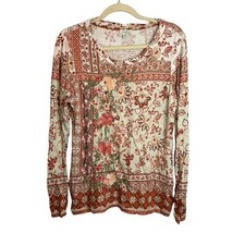 Sundance Blouse Women's Medium  Floral Patchwork Embroidered Cottagecore picture