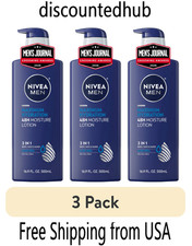 NIVEA MEN Maximum Hydration 3-in-1 Body Lotion, , 16 fl oz ( Pack Of 3 ) picture