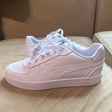 PUMA Men’s Caven 2.0 Lux Lace Up Sneakers Shoes Casual White Size 10.5 picture