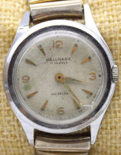 WALTHAM HALLMARK INCABLOC 1177 MEN'S WATCH 17j 31.9mm 15.9mm LUG FOR REPAIR(OE2) picture