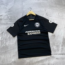 Nike FC Brighton Hove Albion 2019 2020 Away Jersey Black Size M American Express picture