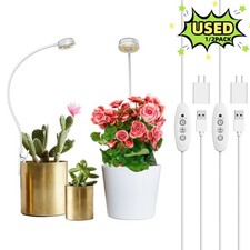 SANSI LED Grow Light for Indoor Small Plants 5W Pot Clip Plant Light 5V 2-Pack picture