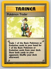Pokemon Trader 77/102 Rare Base Set Unlimited Pokemon Near Mint picture