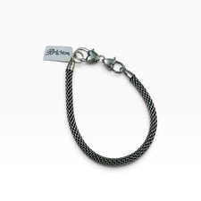 Brighton Mesh Beverly Glam Silver Tone Charm Starter Bracelet NWT picture