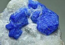 Full Terminated Rare Blue Color Sodalite Crystal w/ Unknown Crystal 95 gram picture