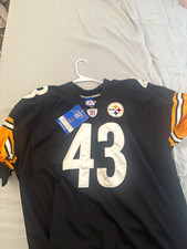 Reebok Pittsburgh Steelers Troy Polamalu #43 Black NFL Football Jersey picture