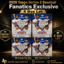 2026 Topps Series 2 Baseball Fanatics Exclusive Value Box 4-Box Lot Sealed picture