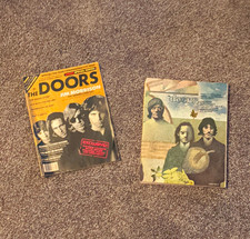 VINTAGE THE DOORS LOT Creem Magazine 1981 complete w/ Poster Songbook 1972 Print picture
