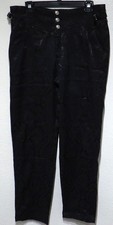 NEW Vatpave BLACK STEAMPUNK Pants MED Woven Textured Victorian Cosplay Costume picture