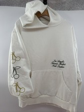 PacSun Los Angeles Farmers Market Fred Produce Cherries Y2K Hoodie Size M 1980 picture