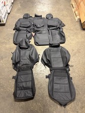 Full Set Takeoff Chevy Silverado 1500 2022-2026 Black Leather Seat Covers picture