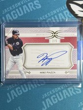 2025 Topps Definitive Collection Legendary Autograph Mike Piazza #LAC-MP Red /5 picture