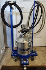 BINKS 83C-221 Pressure Tank, Capacity 2.8 gallons. With cart, hoses, and gun. picture