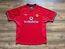 VINTAGE MANCHESTER UNITED ENGLAND 2000/2002 HOME FOOTBALL SHIRT JERSEY UMBRO picture