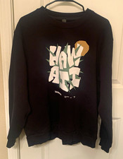 lululemon Black Graphic Logo Crewneck Pullover Sweatshirt Unisex Adults S picture