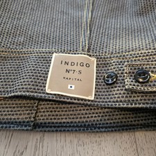 Kapital Century Denim No.7S Westerner Jacket Indigo Sashiko Japan Size 40 Long picture
