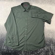UNTUCKit Gironde Shirt Mens Medium Black Long Sleeve Stretch Button Up picture