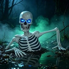 Halloween 5ft (1.6m) Giant Ground Breaking Skeleton with Lights & Sounds picture