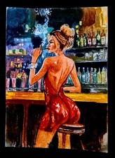 ACEO Hand Painted Art Card. Signed By Artist. Hand Painted Not A Print picture