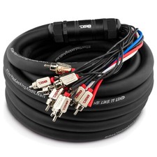 DS18 MDSA10/4.30FT 30ft 10 Channel Medusa Snake RCA with 4x 12Ga OFC Power Cable picture