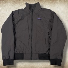 Patagonia Baggies Jacket Mens Small Ink Black Full Zip Windbreaker Rain Coat picture